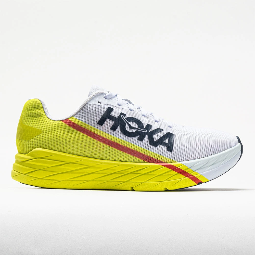 Hoka One One Rocket X Unisex White/Evening Primrose 1 Hoka One One Rocket X Unisex White/Evening Primrose