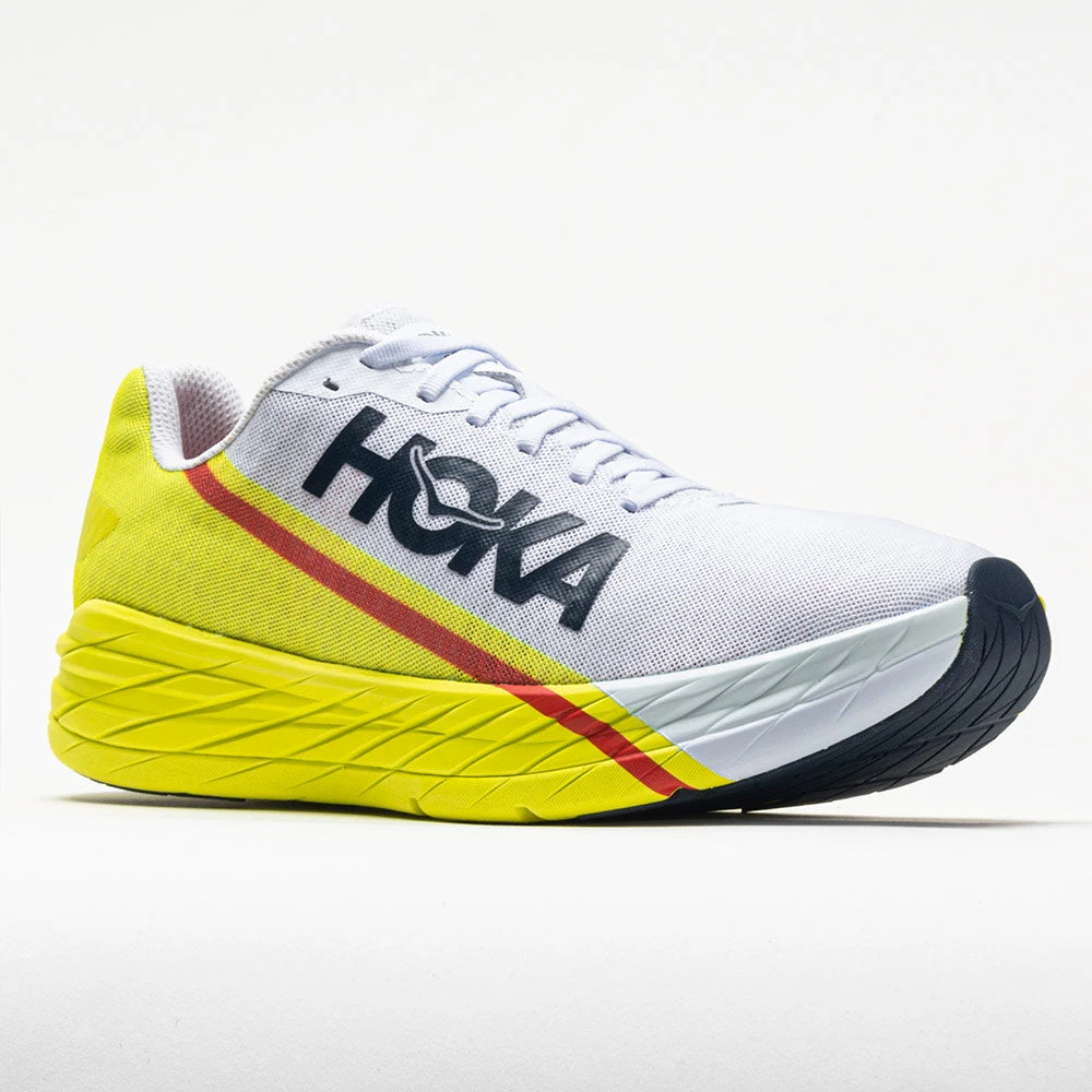 Hoka One One Rocket X Unisex White/Evening Primrose 5 Hoka One One Rocket X Unisex White/Evening Primrose - Image 5