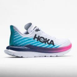HOKA Mach 5 Women's White/Scuba Blue -Active Shoes Shop 048542 6