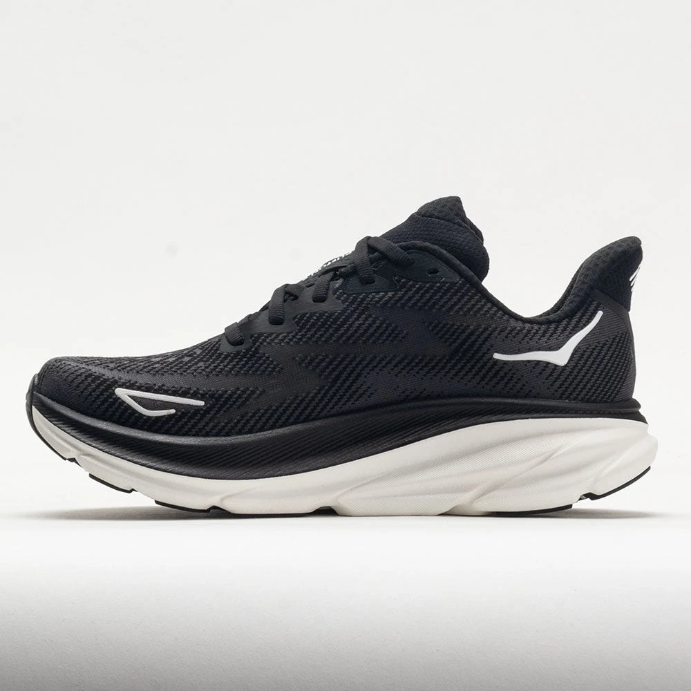 HOKA Clifton 9 Women's Black/White 2 HOKA Clifton 9 Women's Black/White - Image 2