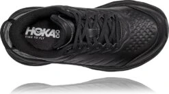 Hoka One One Pair Of Women's Shoes Hoka Bondi SR Leather Black -Active Shoes Shop 16043095ee734678c37d9.46021420