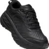 Hoka One One Pair Of Women's Shoes Hoka Bondi SR Leather Black