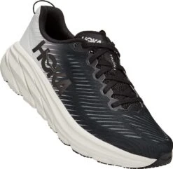 Hoka One One Hoka Rincon 3 Running Shoes Black White Mens