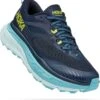 Hoka One One Stinson ATR 6 Trail Shoes Blue Yellow Women