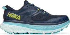 Hoka One One Stinson ATR 6 Trail Shoes Blue Yellow Women -Active Shoes Shop 218702661c9e3965e8776.99199186